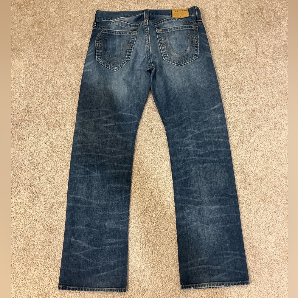 True Religion Women’s Ricky Relaxed Straight No Flap Jeans - Picture 12 of 12